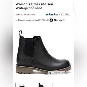 Chaco Women's Fields Chelsea Waterproof Boot - Black